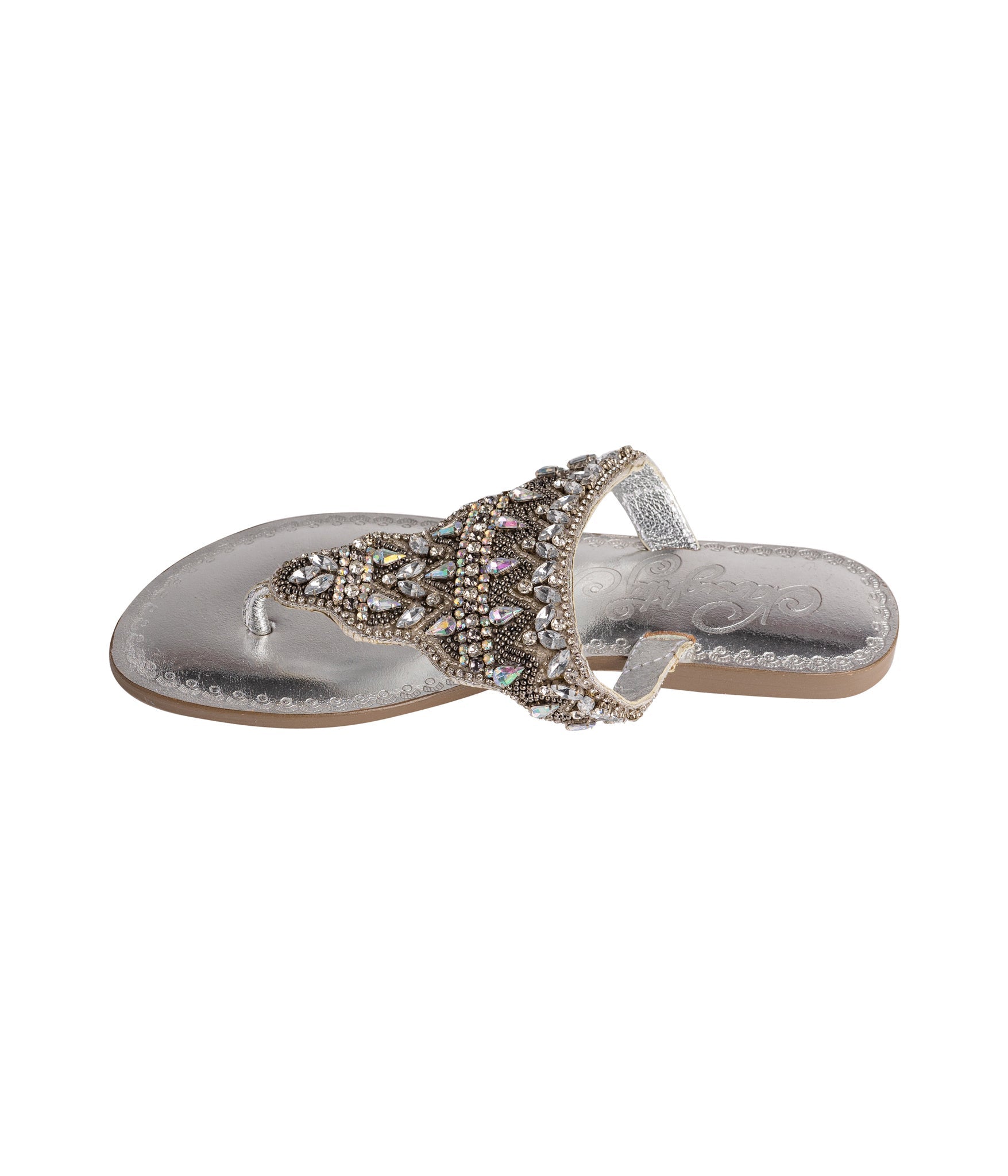 Loving U Sandals in Silver 130 Sandals Naughty Monkey- Tilden Co.