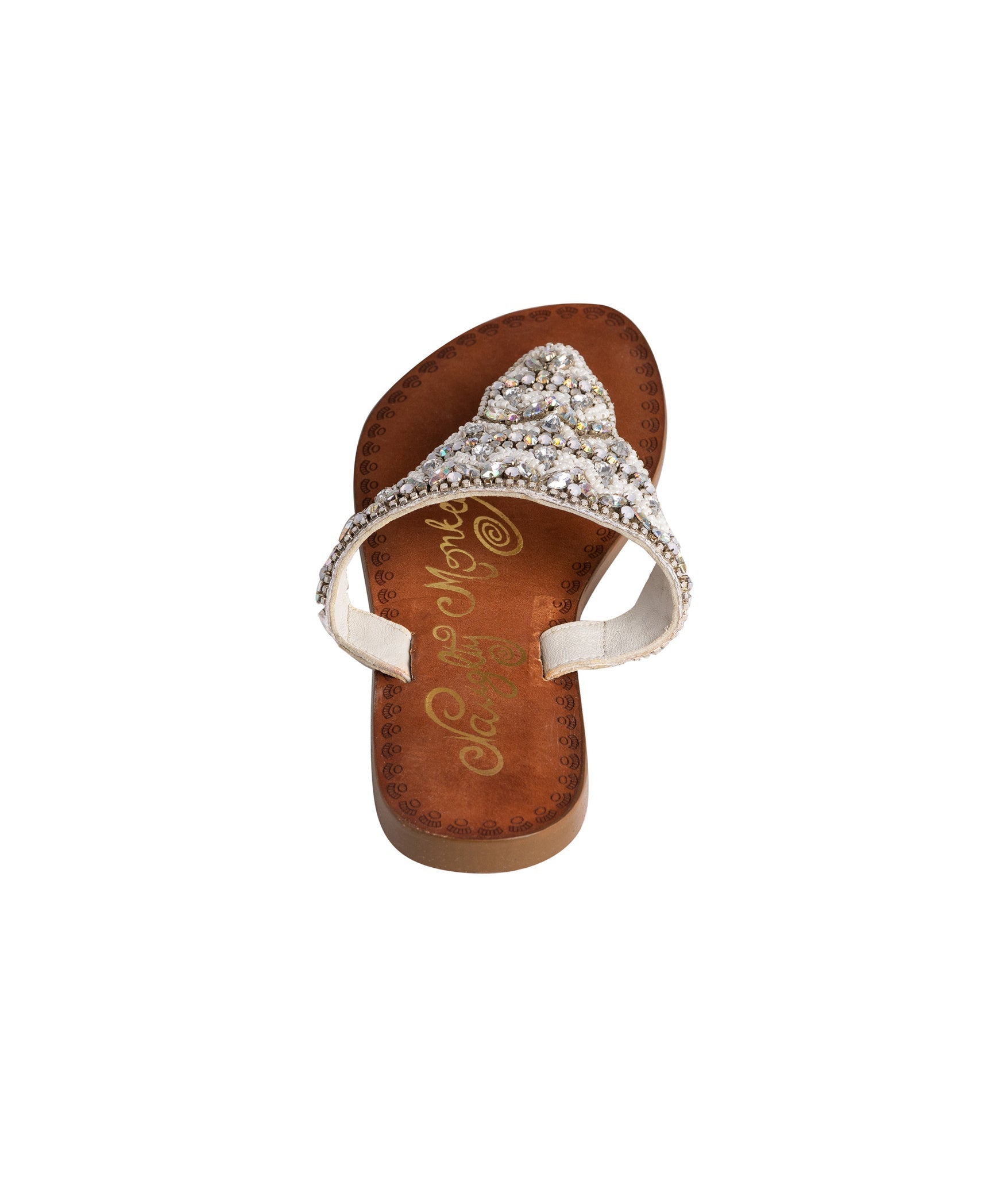 Loving U Sandals in White 130 Sandals Naughty Monkey- Tilden Co.