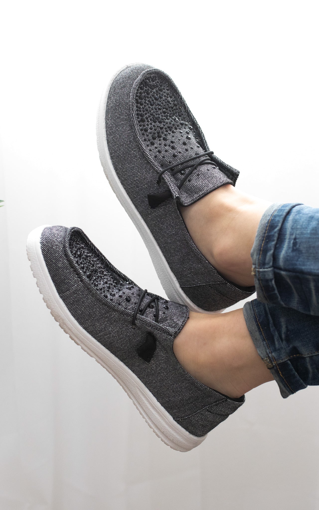 Maco Water Drop Sneaker in Black 120 Sneakers Naughty Monkey- Tilden Co.