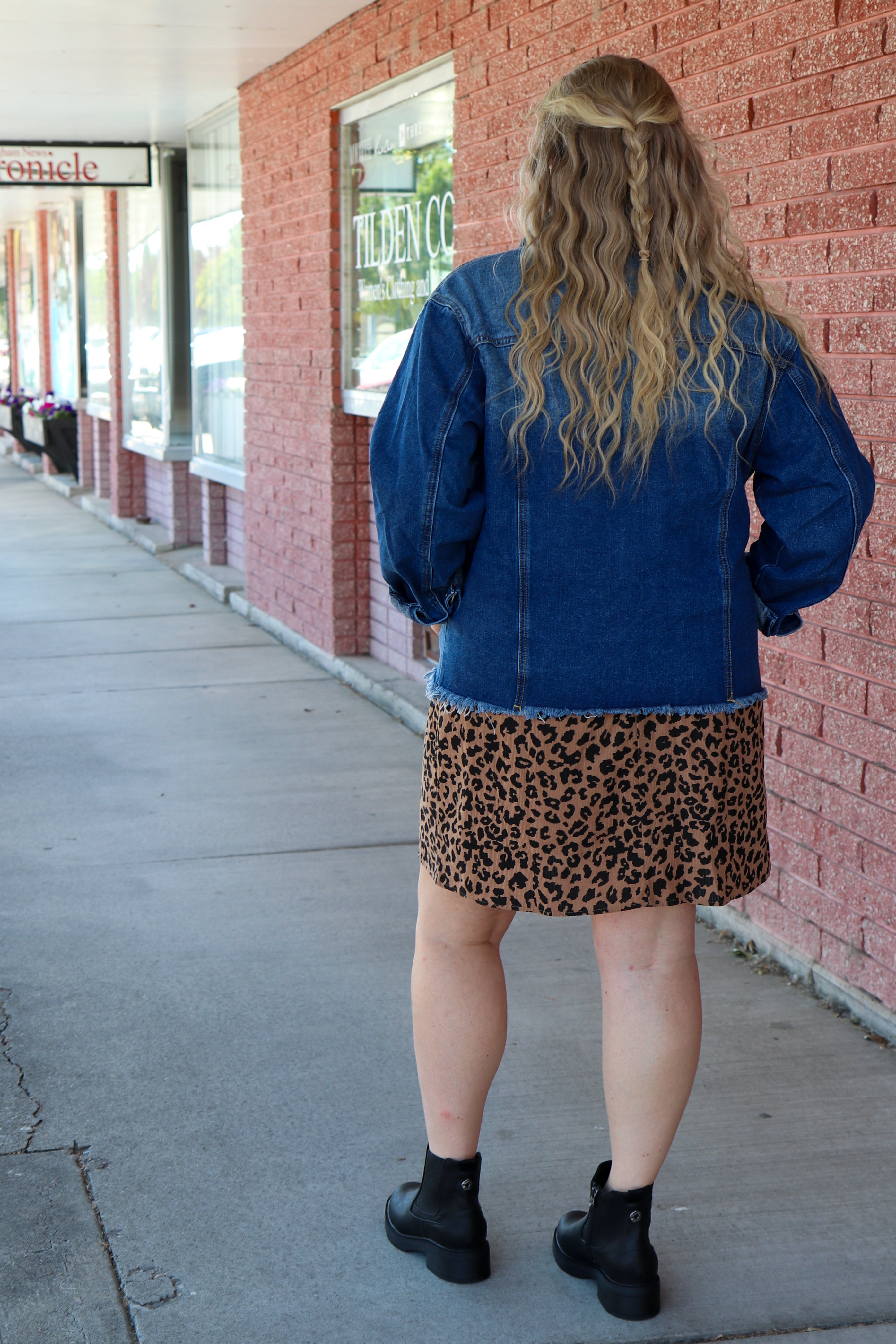 Distressed Denim Jacket in Indigo Shirts & Tops Mikarose- Tilden Co.