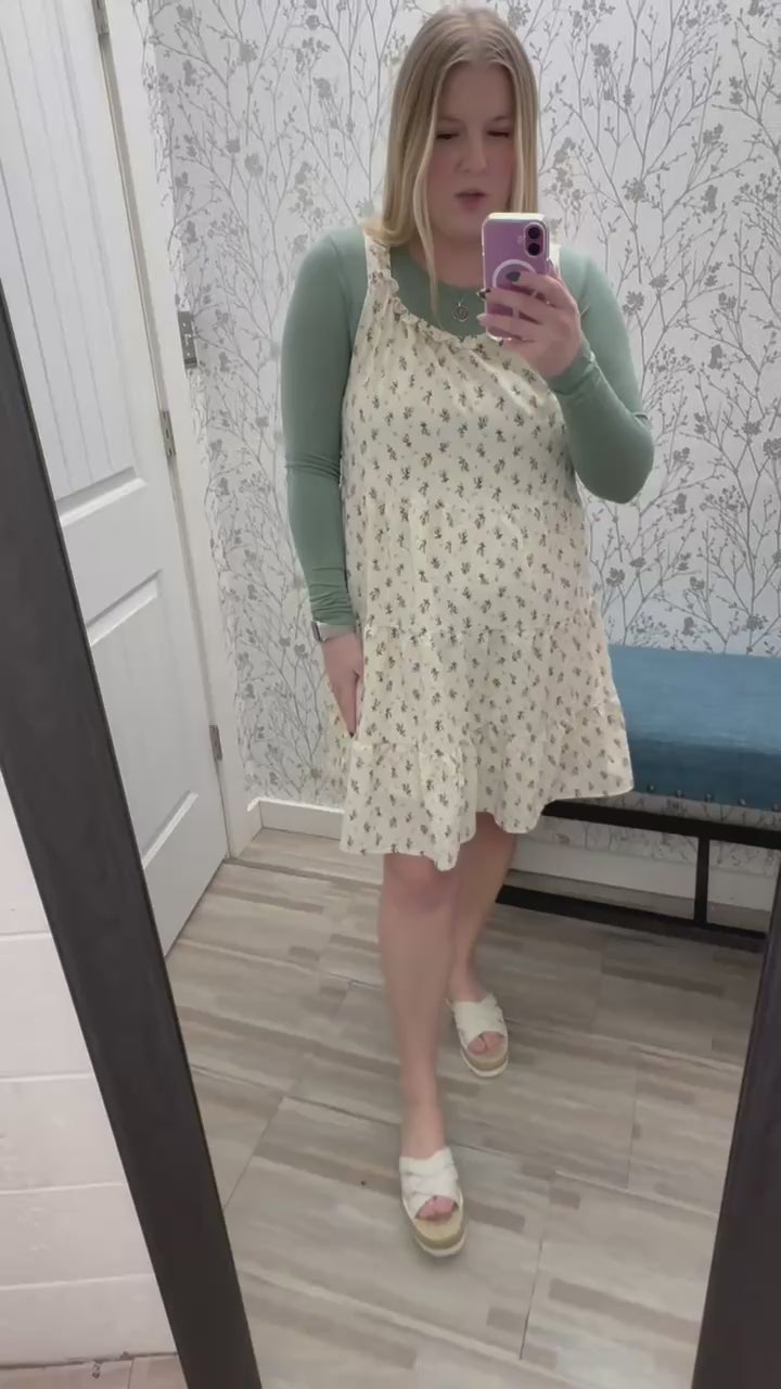 Maddie Dress in Vintage Garden Knee Length Dress Mikarose- Tilden Co.