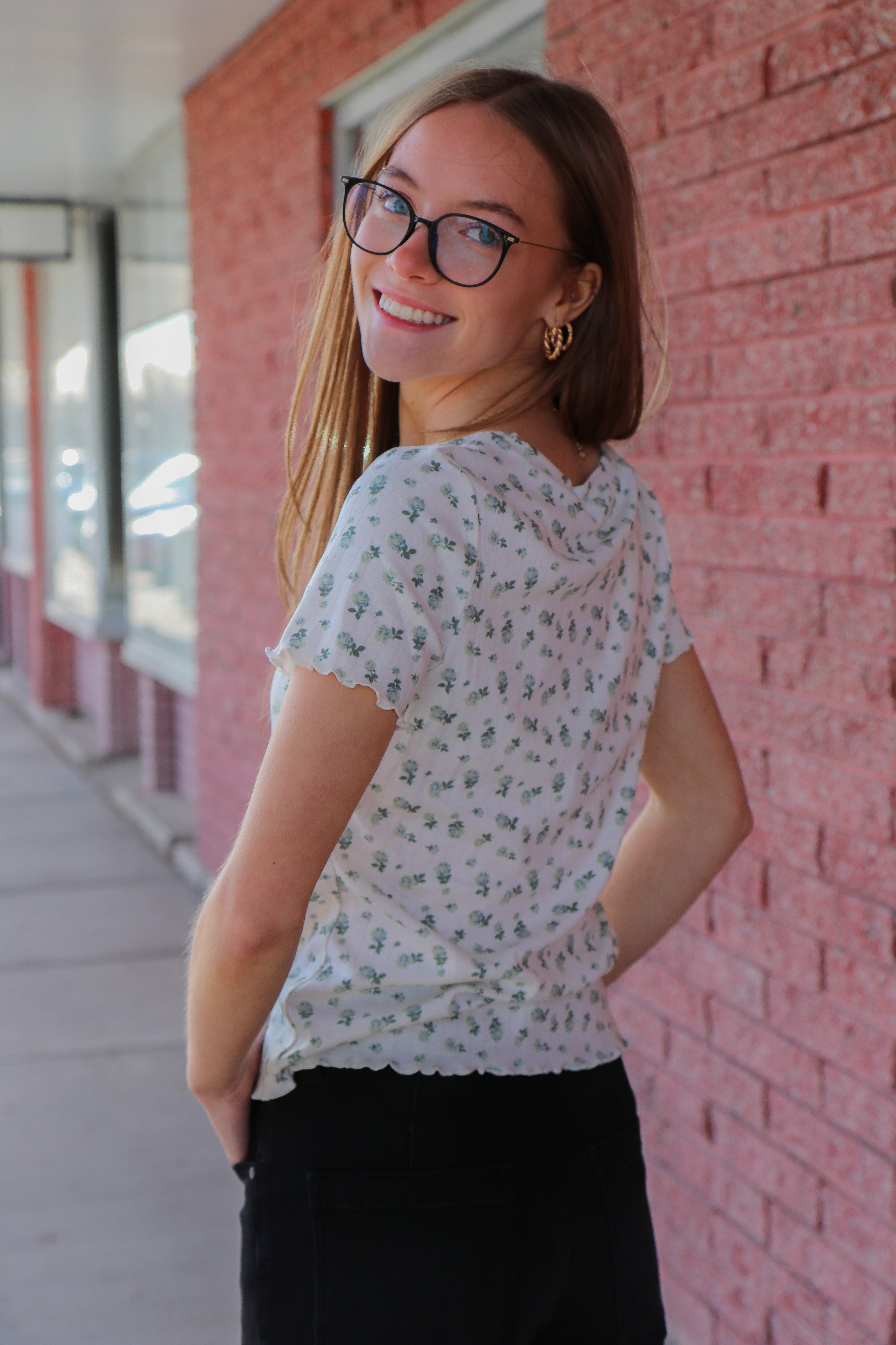 Lettuce Edge Tee in Dreamdew Blue T-Shirt Mikarose- Tilden Co.