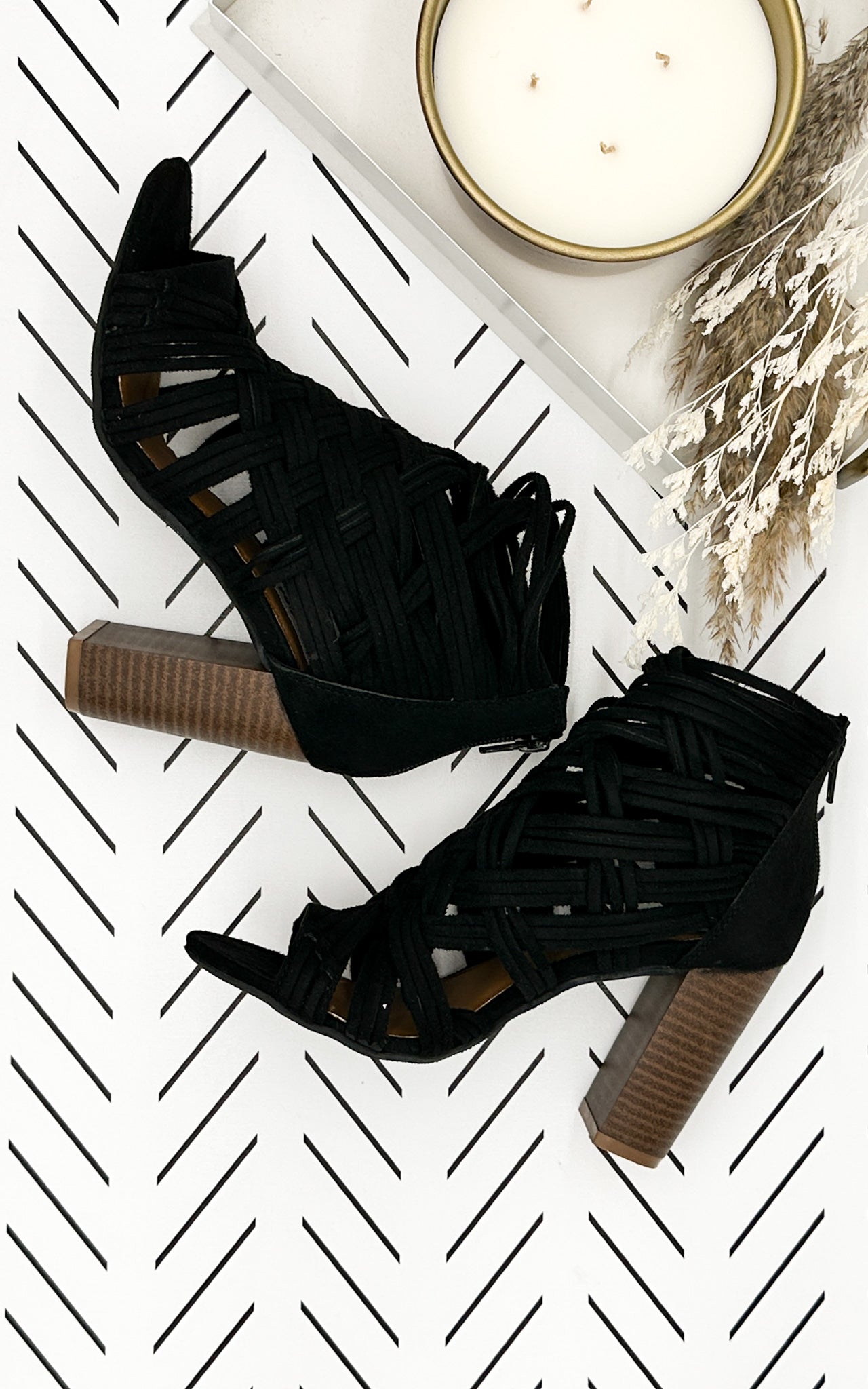 Silica Heel in Black Shoes Ave Shops- Tilden Co.