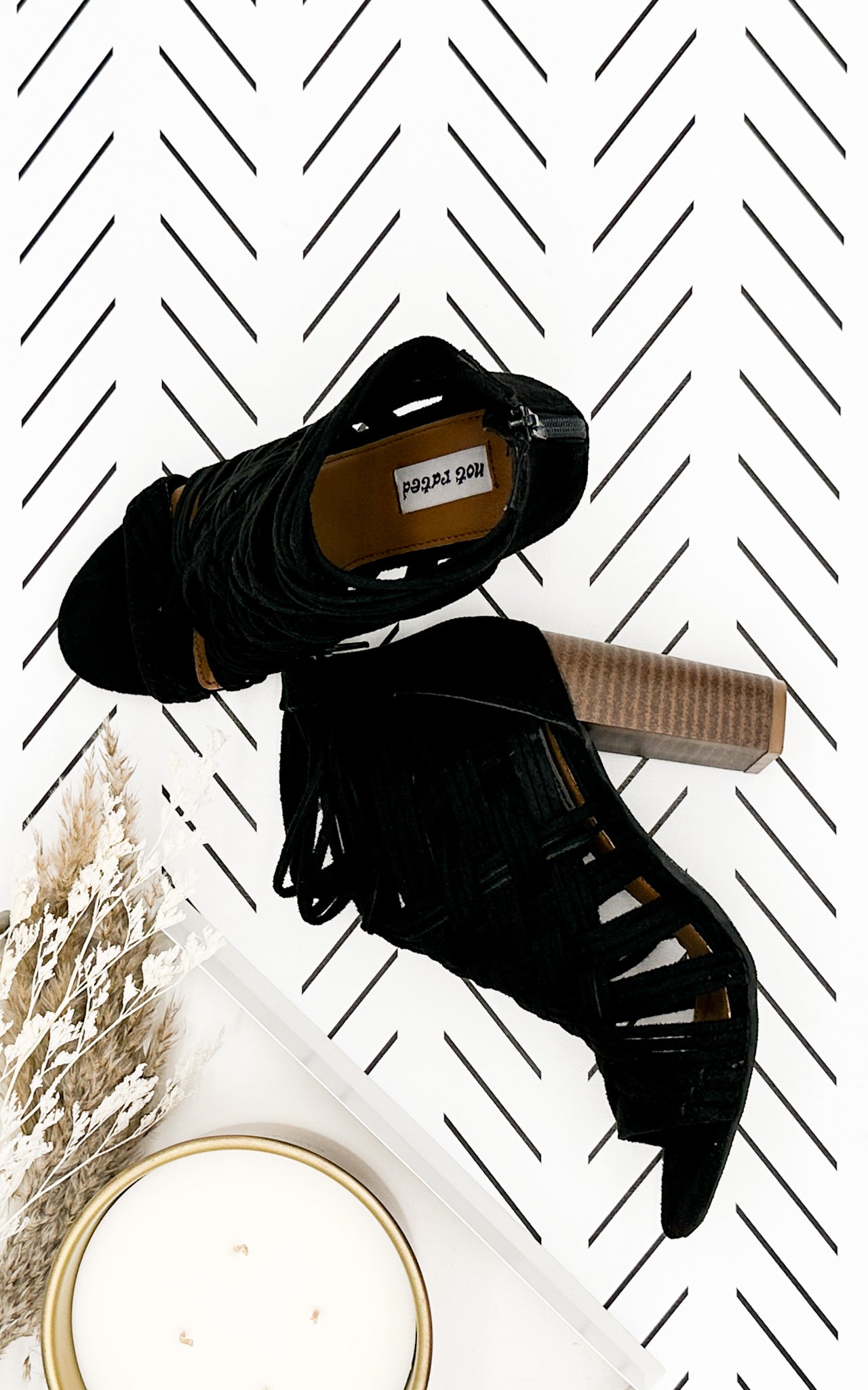 Silica Heel in Black Shoes Ave Shops- Tilden Co.