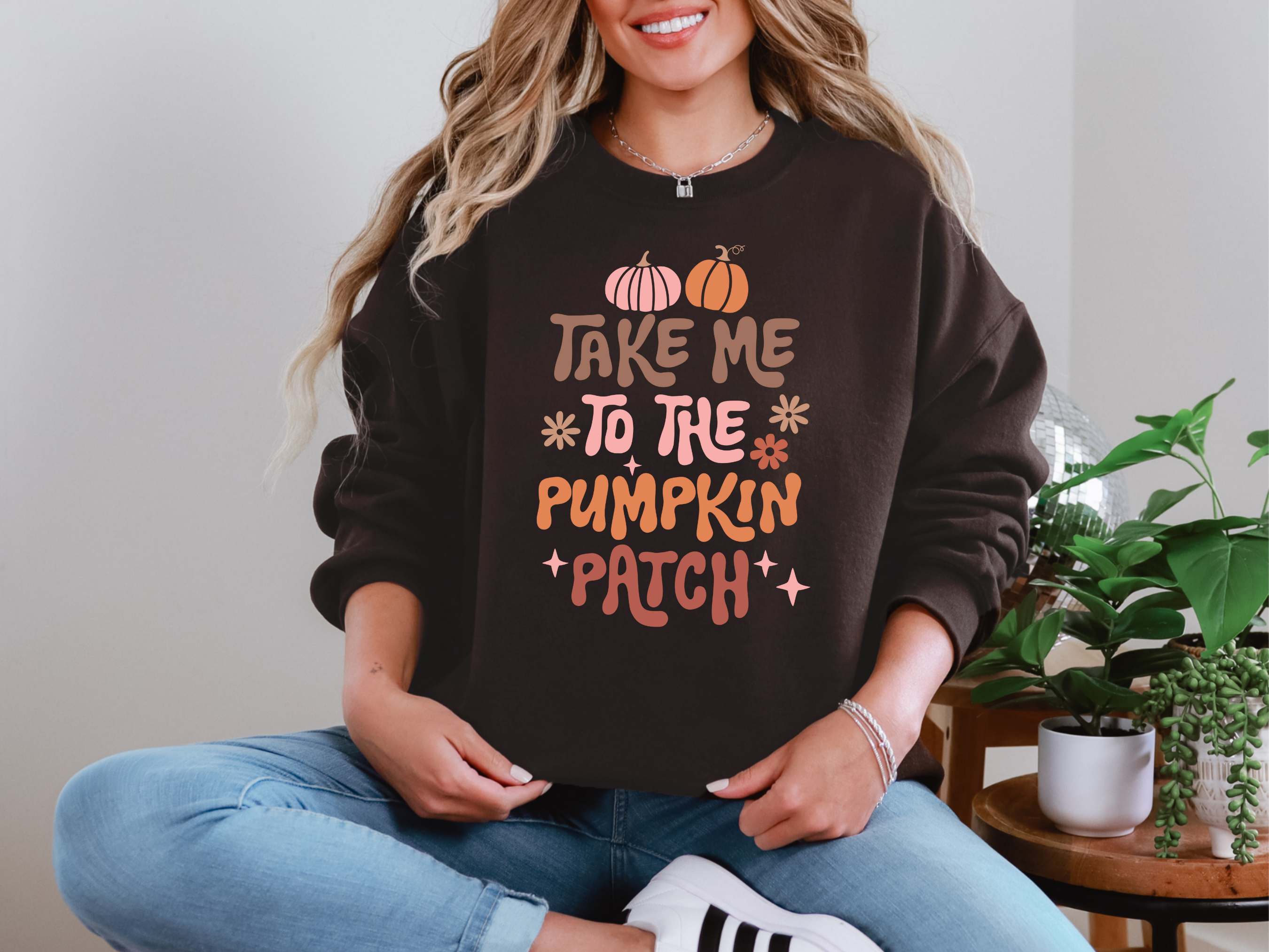 Take me To the Pumpkin Patch Sweatshirt in Multiple Colors Womens Ave Shops- Tilden Co.