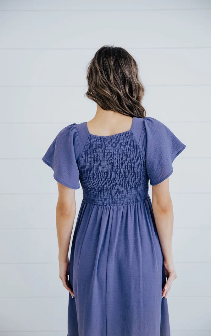 Kendall Dress in Cobalt Blue    Dress Mikarose- Tilden Co.