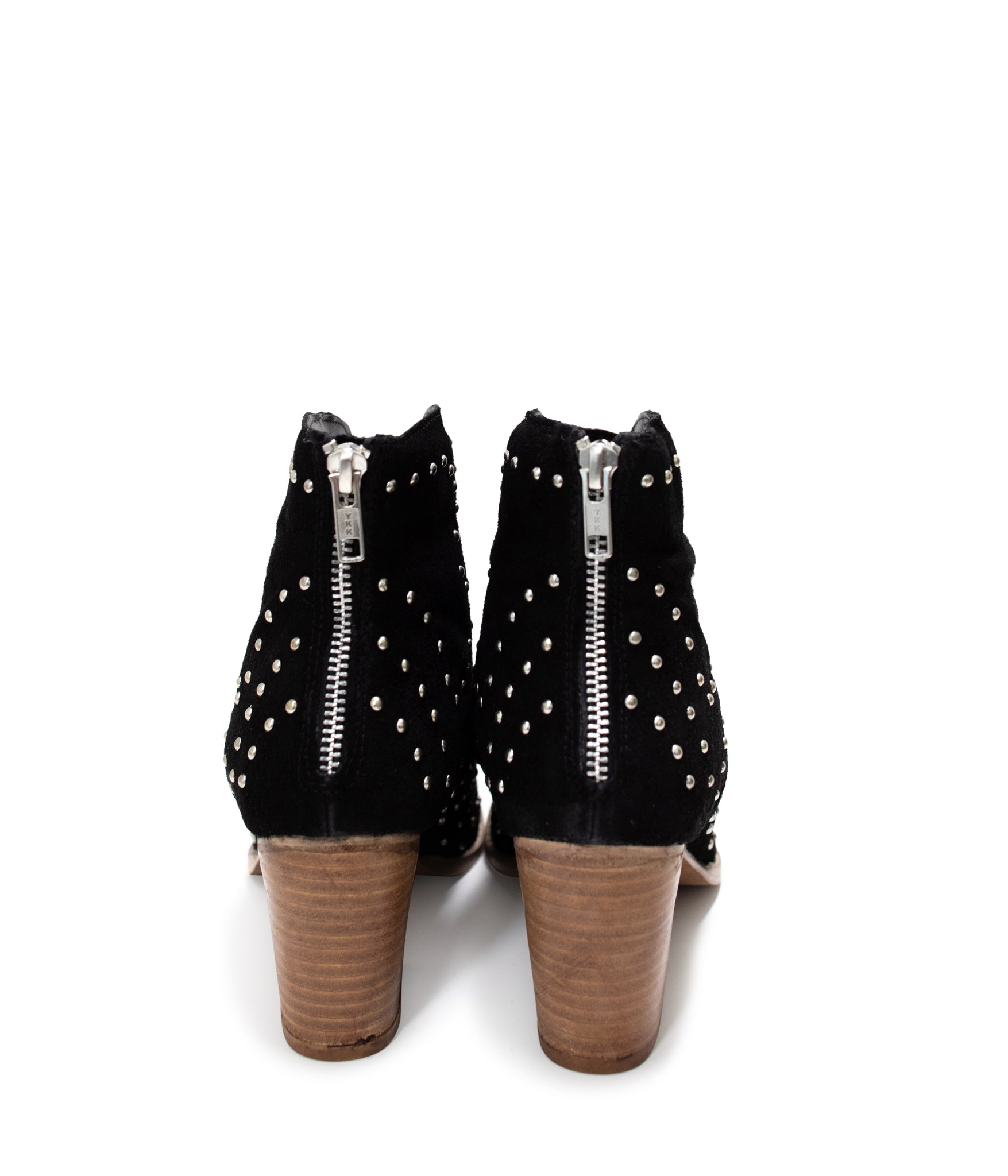 Twilight Studded Heeled Ankle Boot in Black 100 Western Boots Naughty Monkey- Tilden Co.