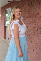 Shoulder Tie Tank Top Tanktop BomBom- Tilden Co.