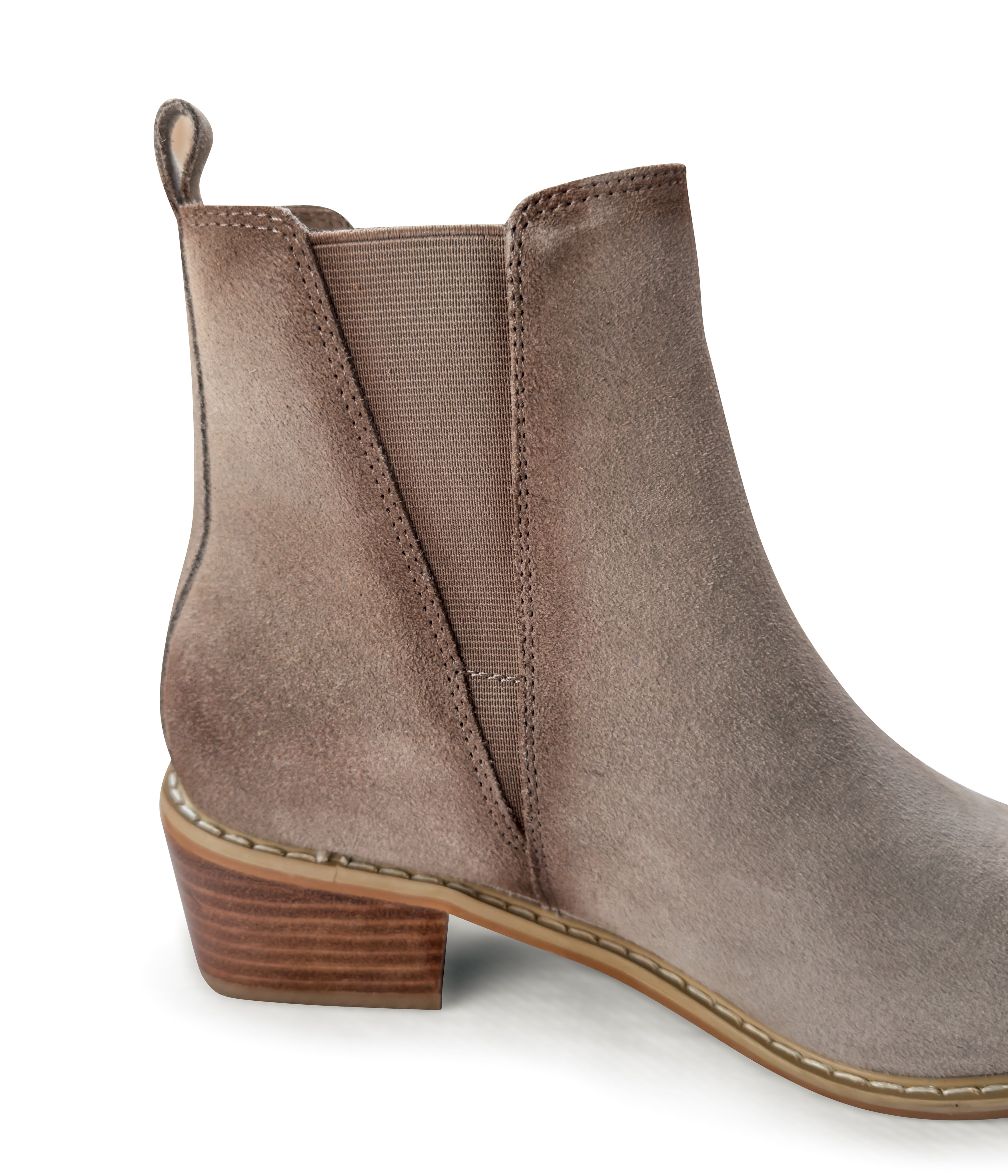 Wylie Suede Ankle Boot in Taupe 100 Western Boots Naughty Monkey- Tilden Co.