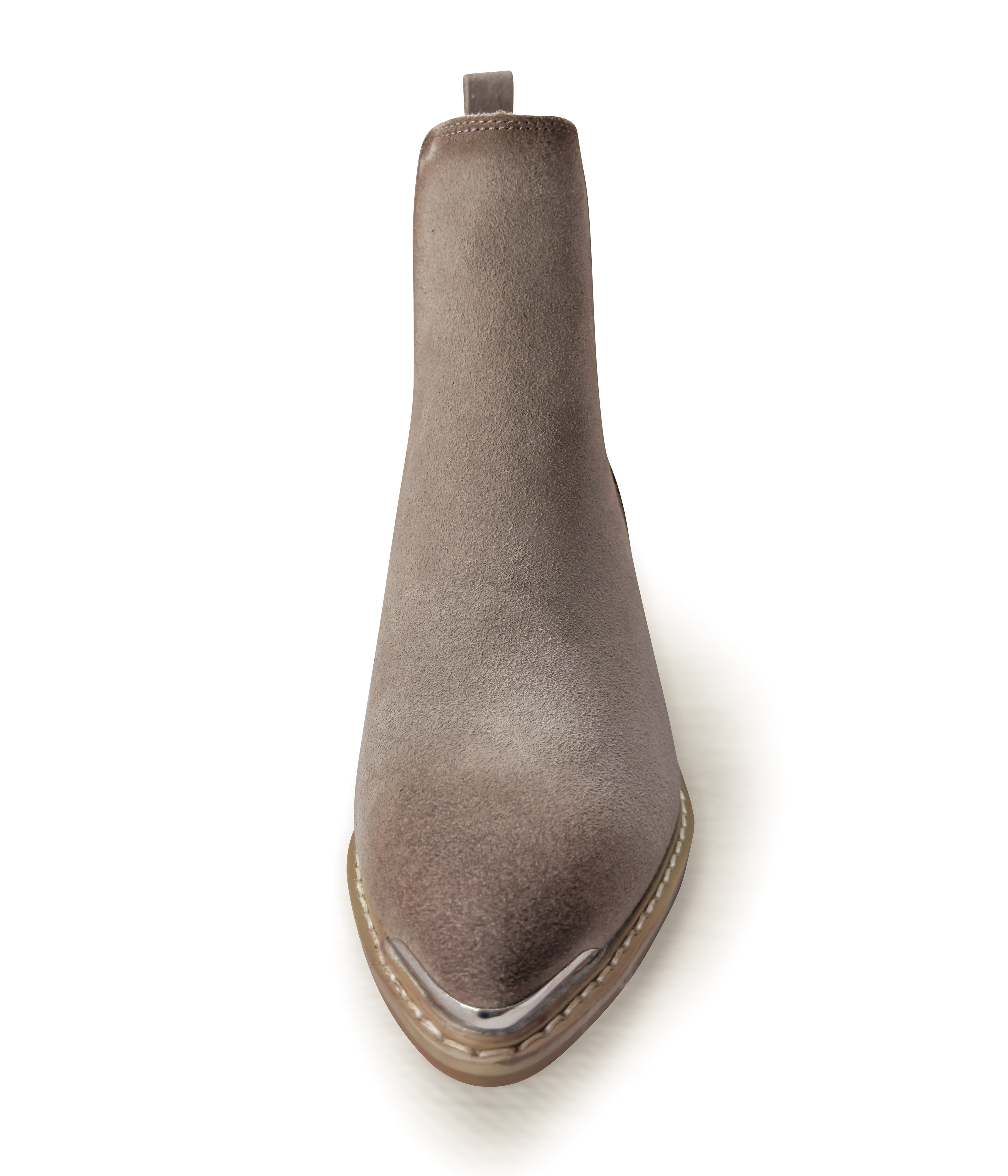 Wylie Suede Ankle Boot in Taupe 100 Western Boots Naughty Monkey- Tilden Co.