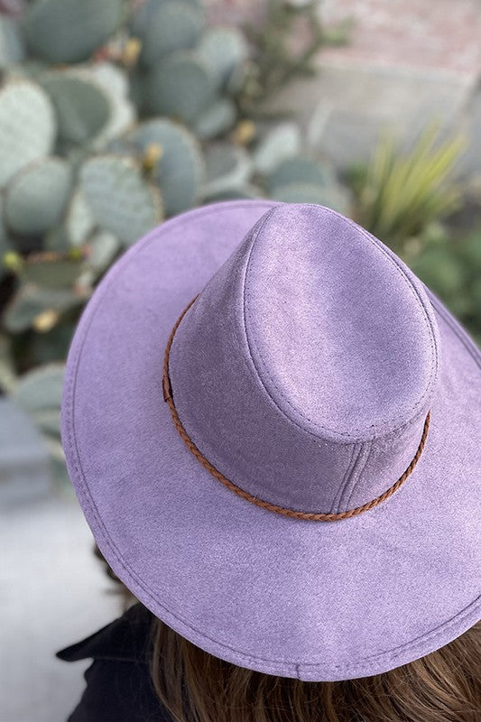 Vegan Suede Panama Hat Hats Love and Thyme- Tilden Co.