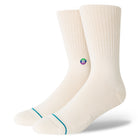 Stance Icon Crew Socks Small (Men 3-5.5 / Women 5-7.5) / White Small (Men 3-5.5 / Women 5-7.5) White Crew Socks Stance- Tilden Co.