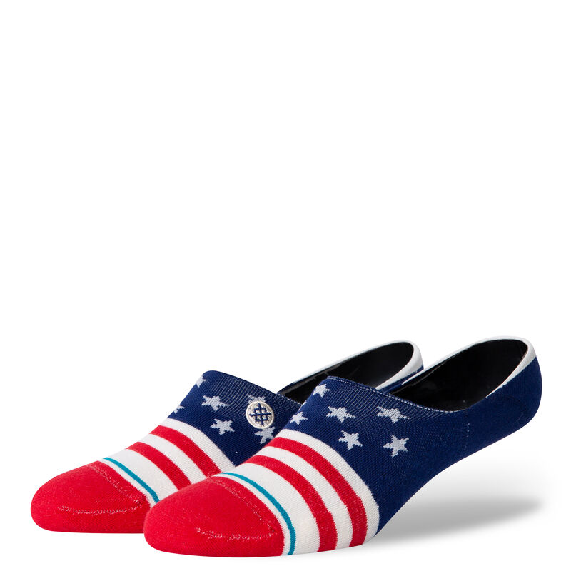 Stance Cotton No Show Socks Medium (Men 6-8.5 / Women 8-10.5) / The Fourth - Red Medium (Men 6-8.5 / Women 8-10.5) The Fourth - Red No Show Socks Stance- Tilden Co.