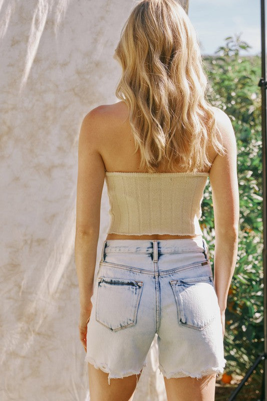 Bellini High Rise Shorts - Final Sale    Shorts Kancan- Tilden Co.
