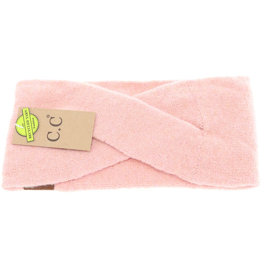 CC Soft Crossed Head Wrap Rose Tan Rose Tan  gloves CC Brand Beanies- Tilden Co.
