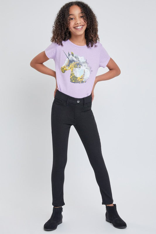 Girls Pull On Skinny Jeans - Black    Jeans YMI Jeanswear- Tilden Co.