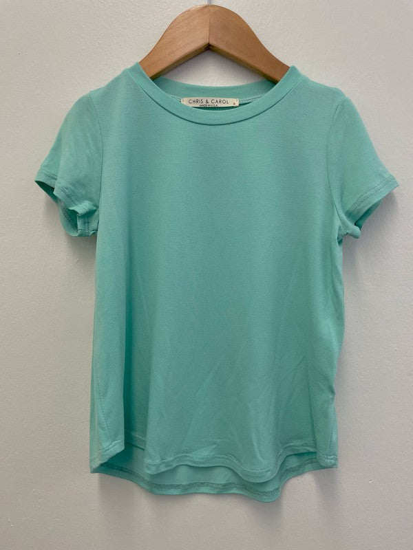 Kids Soft Short Sleeve Tee - Sea Foam    Shirts & Tops Chris and Carol- Tilden Co.