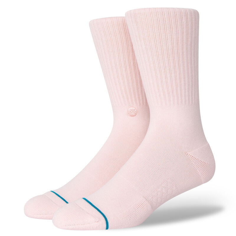Stance Icon Crew Socks Medium (Men 6-8.5 / Women 8-10.5) / Pink Medium (Men 6-8.5 / Women 8-10.5) Pink Crew Socks Stance- Tilden Co.