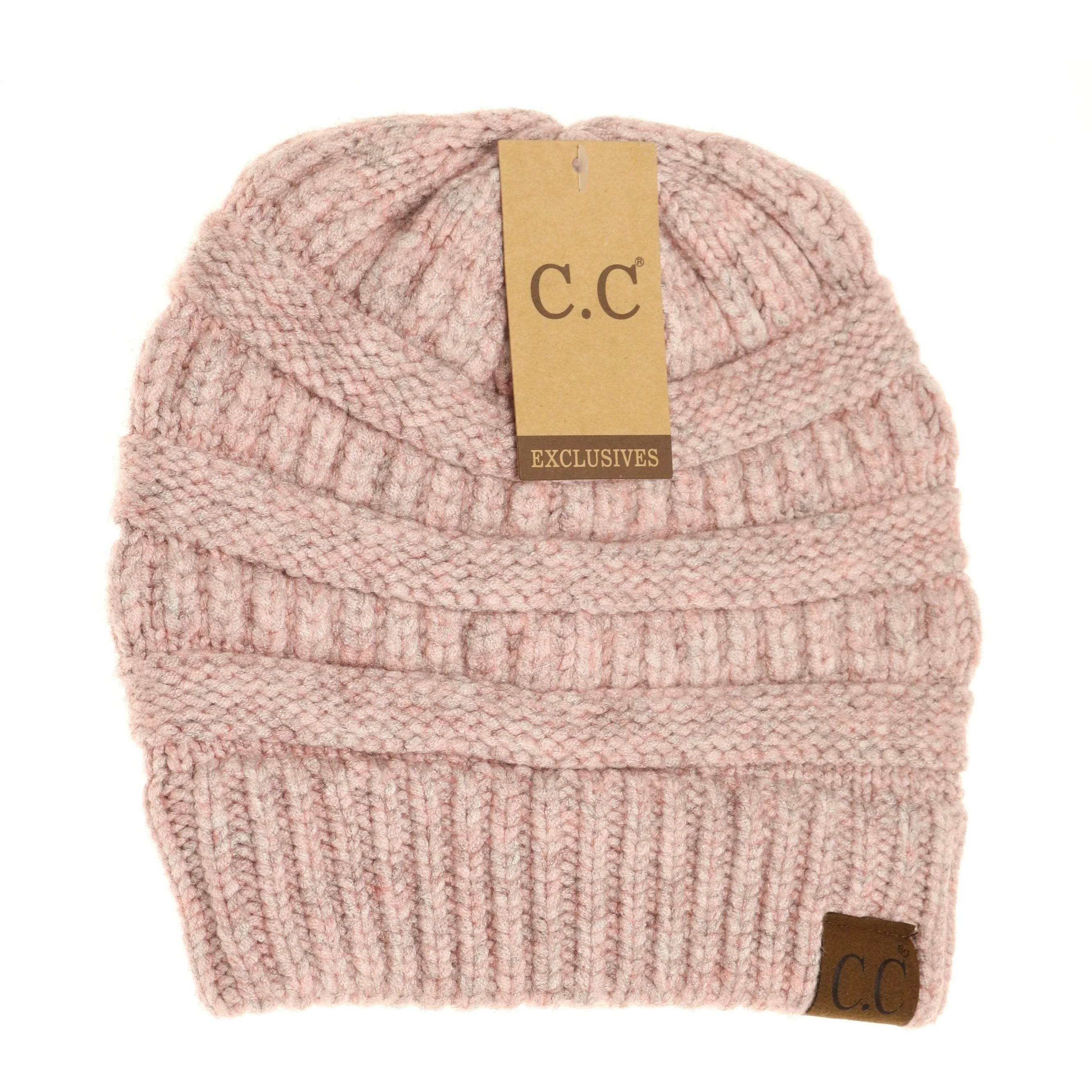 Mixed Soft Yarn CC Beanie Rose Mix Rose Mix  beanie CC Brand Beanies- Tilden Co.
