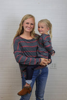 Mommy&Me Stripe Knit Top    Shirts & Tops 12 PM by Mon Ami- Tilden Co.