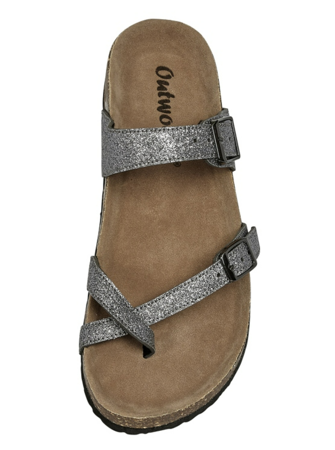 Outwood Bork Slip-on Sandal with Toe Strap in Pewter- Final Sale    Shoes Olem Shoe Corp- Tilden Co.