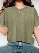 Mineral Washed T-Shirt Sage / Small Sage Small Shirts & Tops Rustee Clothing- Tilden Co.