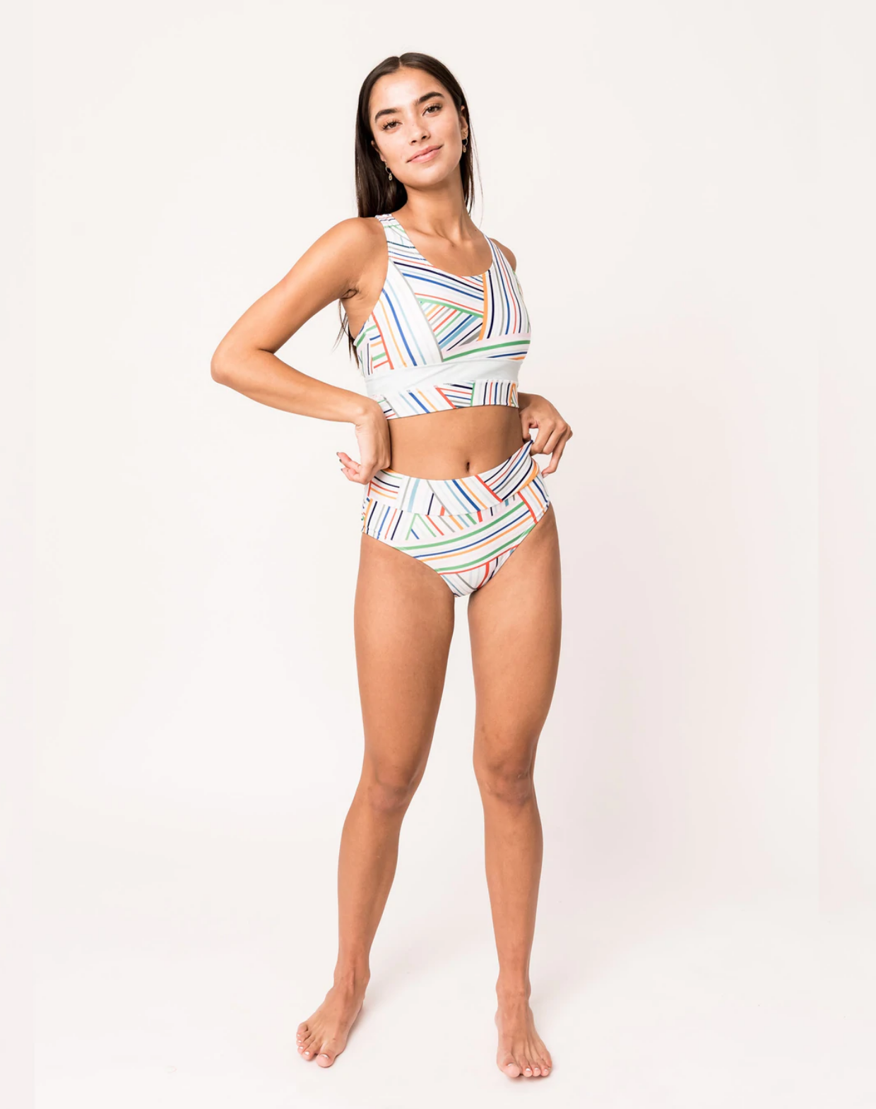 Zari Mid Rise Swim Bottom (XL, XXL) Swim Bottom Nani- Tilden Co.