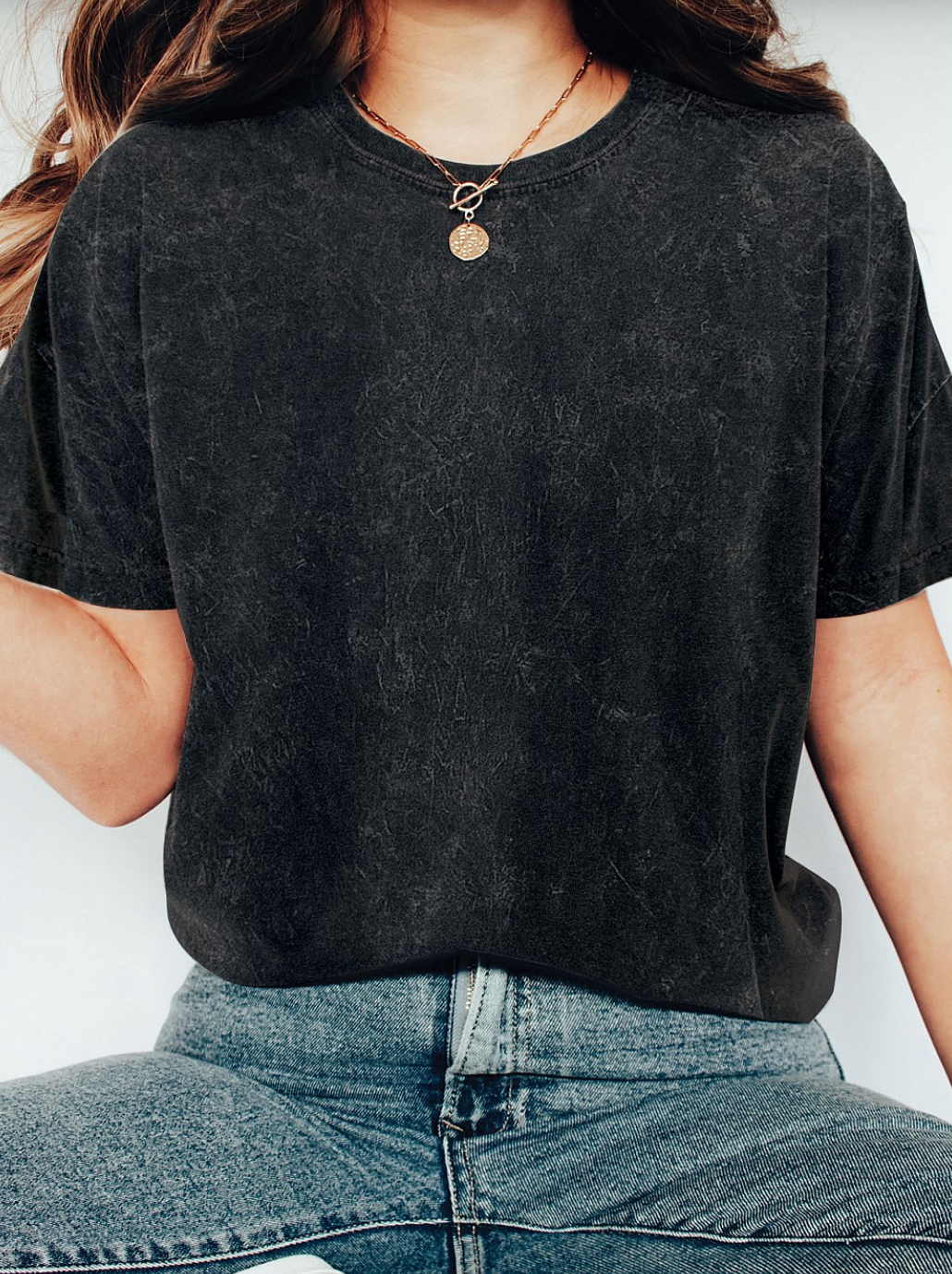 Mineral Washed T-Shirt Black / Small Black Small Shirts & Tops Rustee Clothing- Tilden Co.