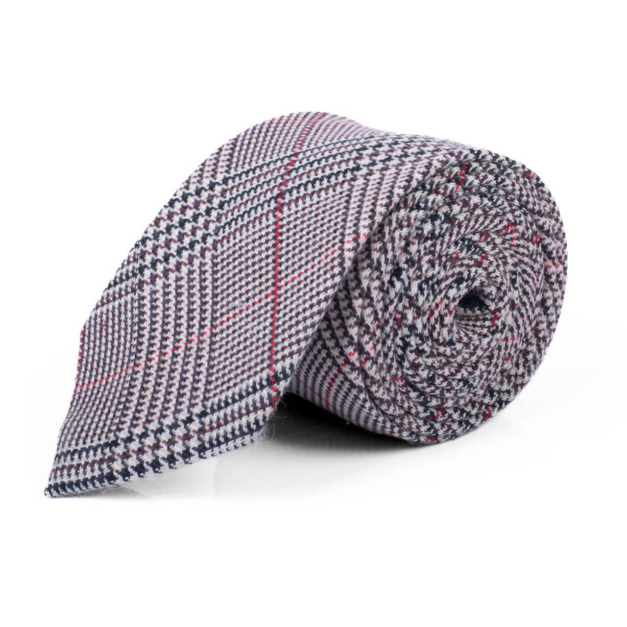 Men's 100% Cotton Checkered Ties 20     Selini New York- Tilden Co.