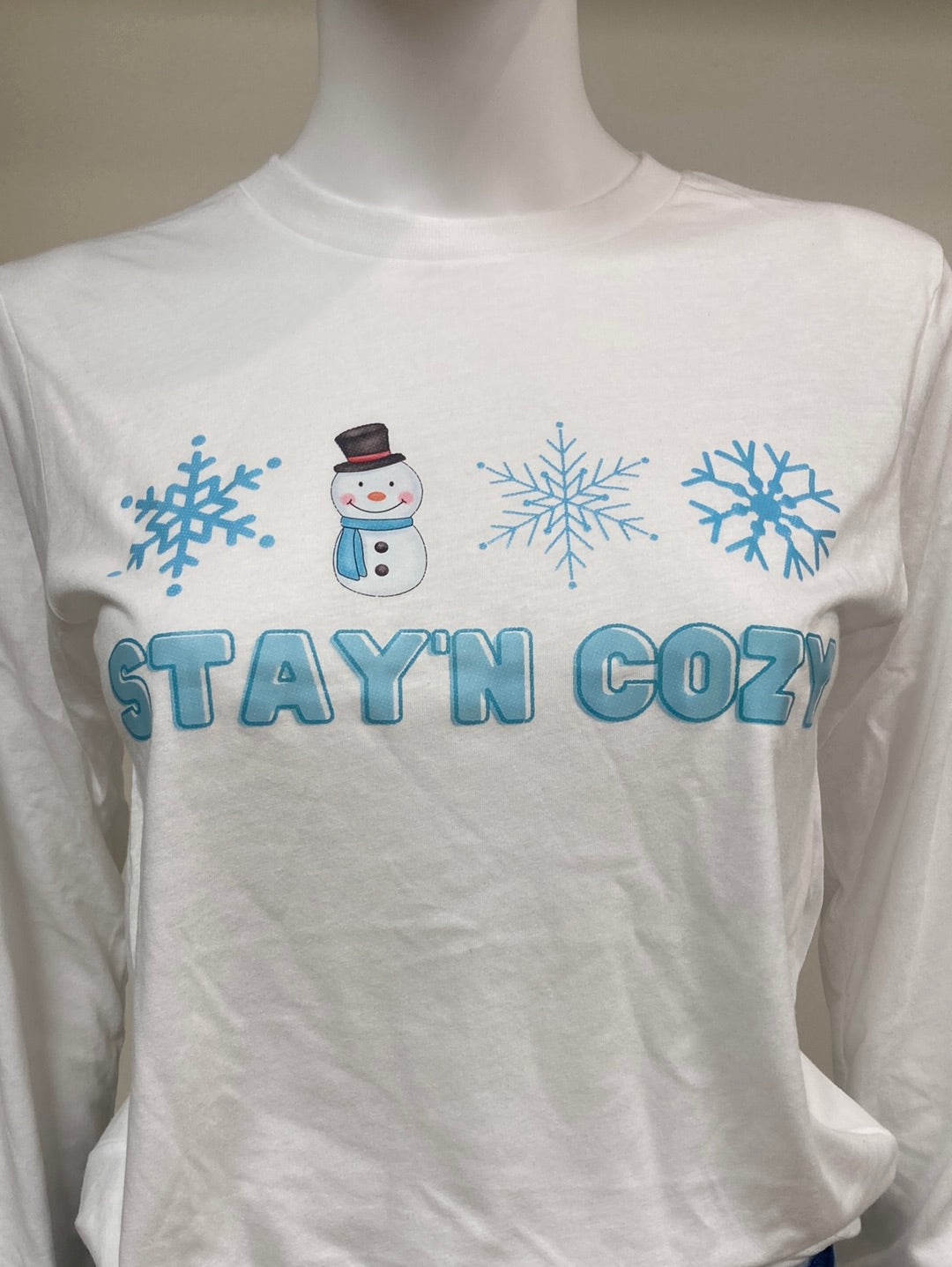 Stay’n Cozy Long Sleeve Tee Graphic T-Shirt Daydreamer Creations- Tilden Co.