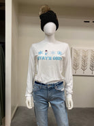 Stay’n Cozy Long Sleeve Tee Graphic T-Shirt Daydreamer Creations- Tilden Co.