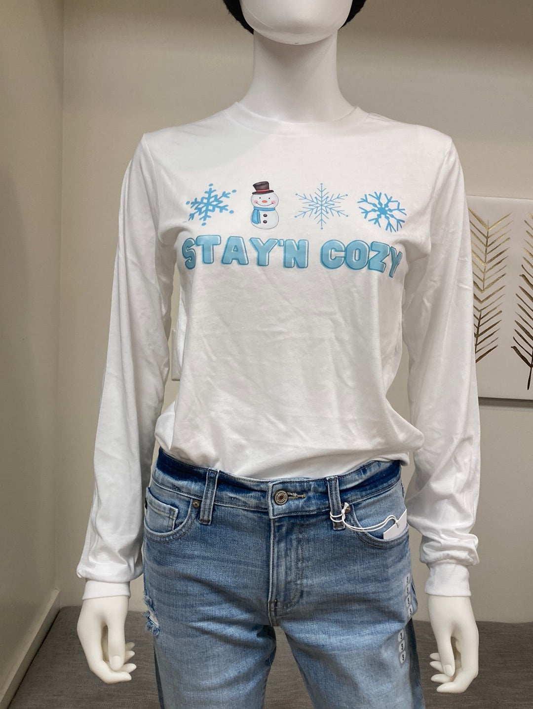 Stay’n Cozy Long Sleeve Tee Graphic T-Shirt Daydreamer Creations- Tilden Co.