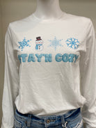 Stay’n Cozy Long Sleeve Tee Graphic T-Shirt Daydreamer Creations- Tilden Co.