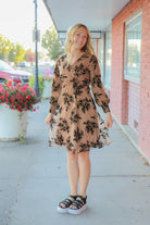 The Monroe Dress in Vines Divine    Knee Length Dress Mikarose- Tilden Co.