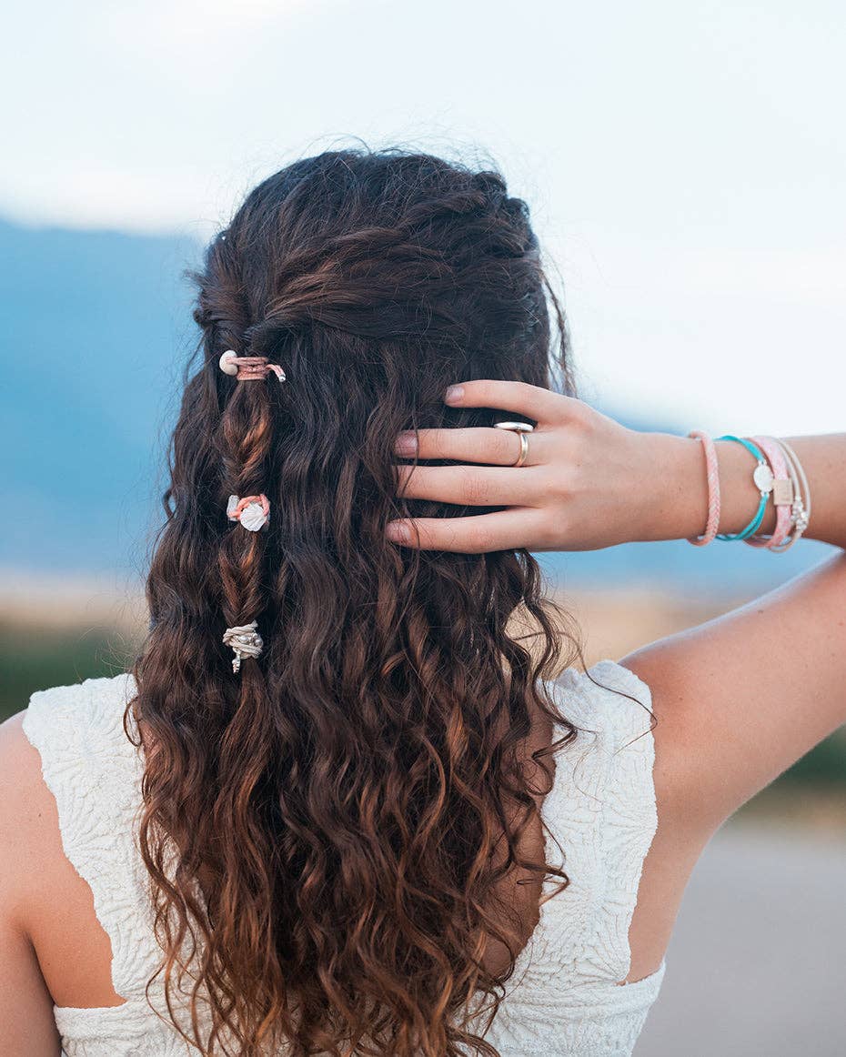 Shimmer Hair Tie Bracelets hair ties K'Lani hair tie bracelets- Tilden Co.