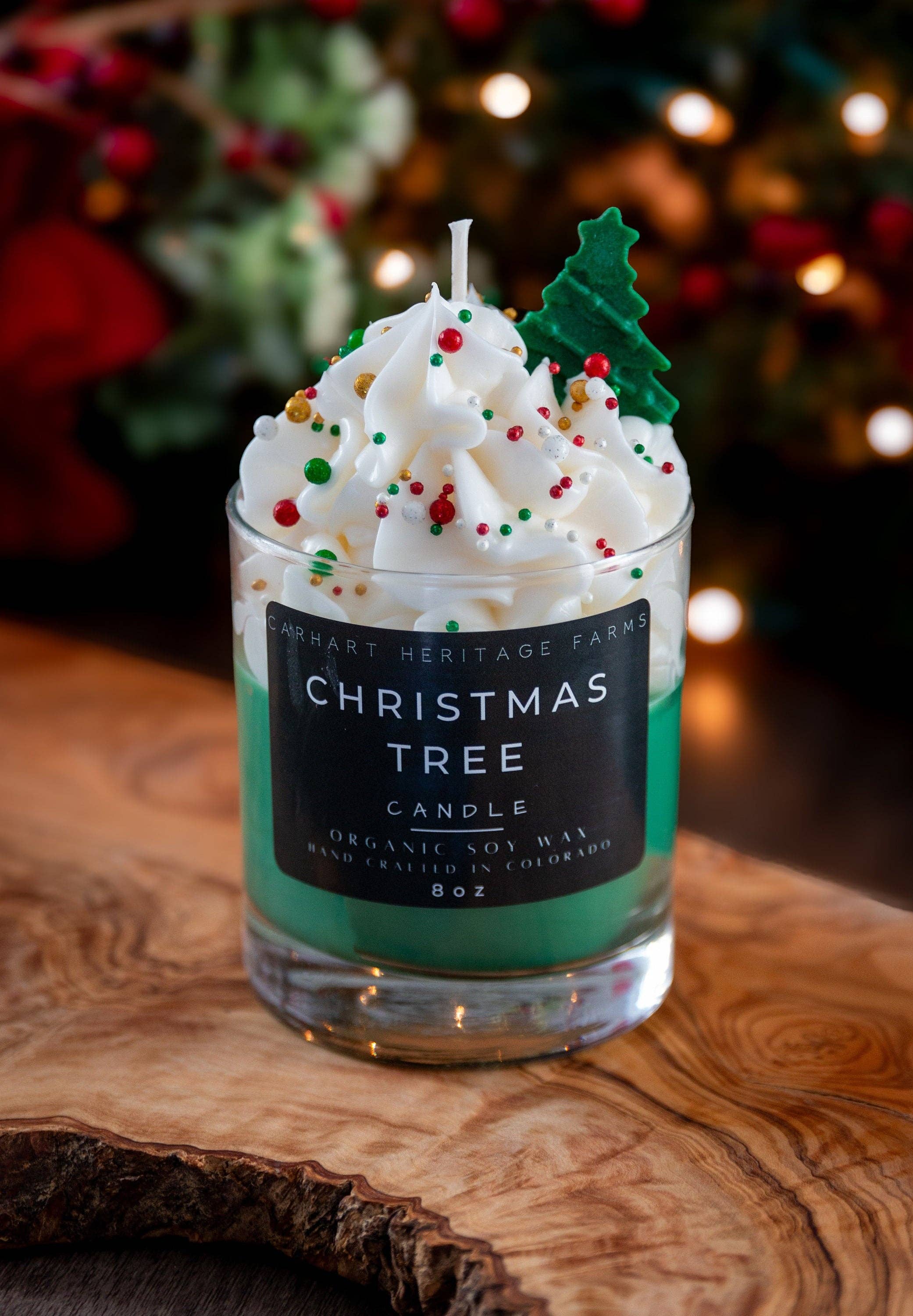 Christmas Tree Holiday Candle Carhart Heritage Farms- Tilden Co.