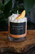 Peaches and Cream Candle Carhart Heritage Farms- Tilden Co.