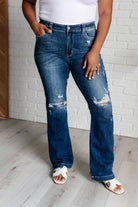 Mila Mid Rise Distressed Bootcut Jeans    Womens Ave Shops- Tilden Co.