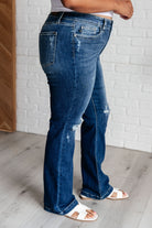 Mila Mid Rise Distressed Bootcut Jeans    Womens Ave Shops- Tilden Co.