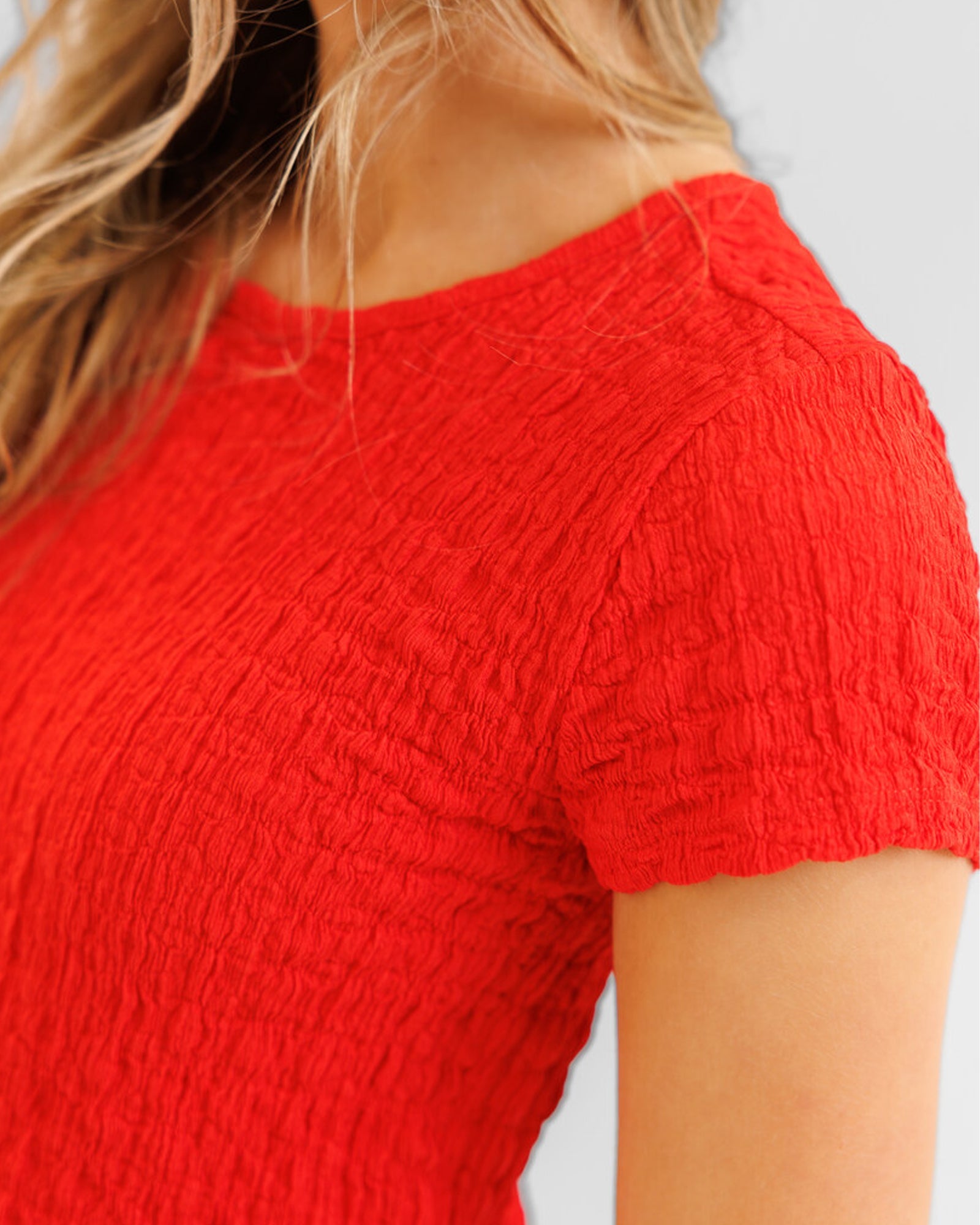 Popcorn Smocked Top Tops Downeast- Tilden Co.