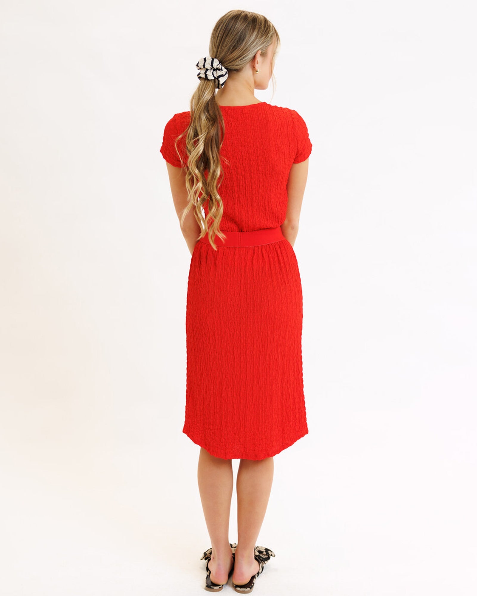 Popcorn Smocked Skirt Skirts Downeast- Tilden Co.