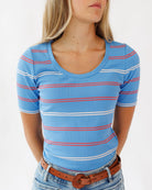 Sunshine Scoop Tee Tops Downeast- Tilden Co.