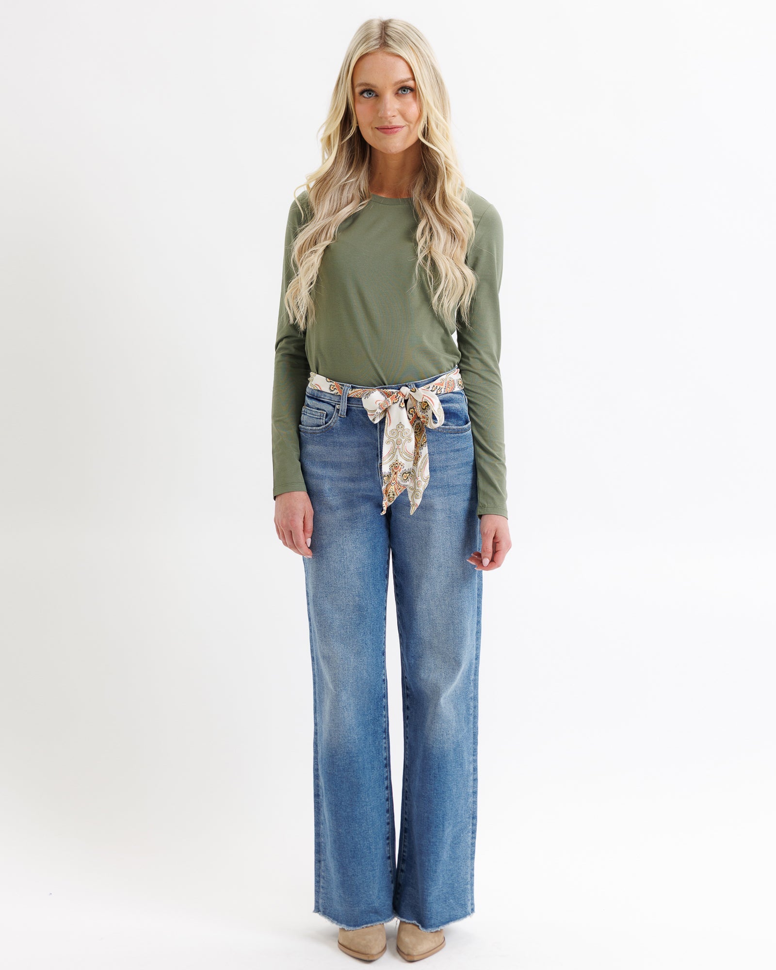 Essential Long Sleeve Tee Tops Downeast- Tilden Co.