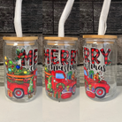 Christmas Cup Merry Plaid Christmas Truck Merry Plaid Christmas Truck   Daydreamer Creations- Tilden Co.