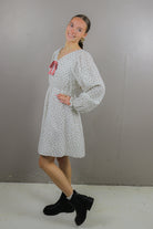 The Salem in Ballet Botanica Knee Length Dress Mikarose- Tilden Co.