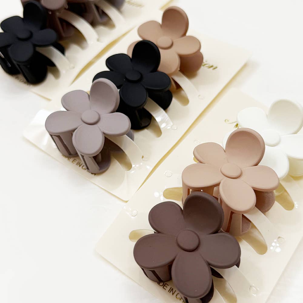 Mini Flower Hair Claw Set Love and Repeat- Tilden Co.