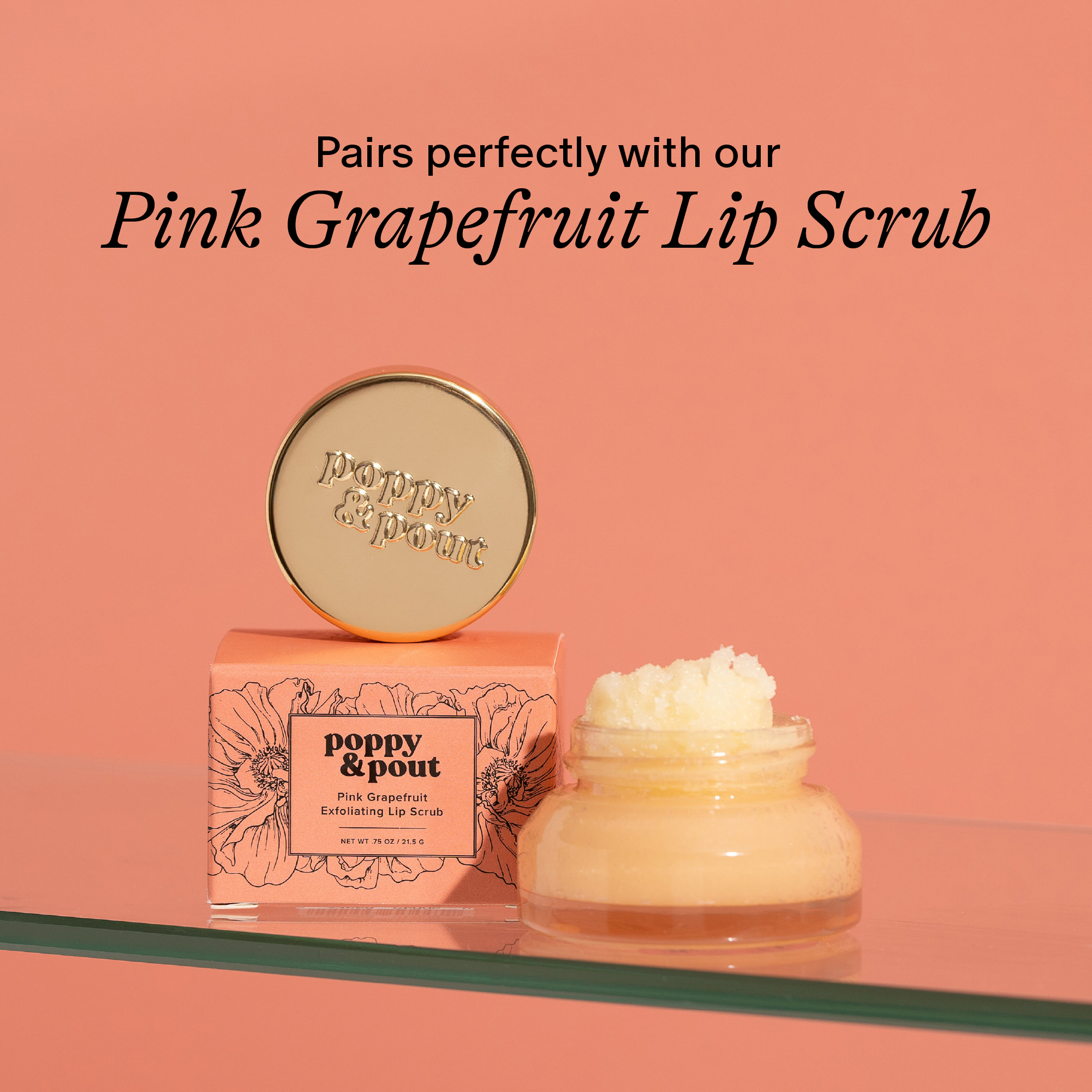 Lip Balm, Pink Grapefruit Poppy & Pout- Tilden Co.