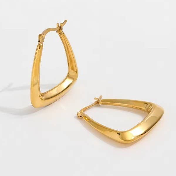 18K TARNISH FREE HOOPS JOSSLYN by wall to wall- Tilden Co.