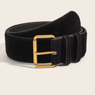 Vintage Inspired Belt with Gold Buckle | 40BT661 BLACK BLACK JOSSLYN by wall to wall- Tilden Co.