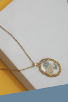 Pressed Flower Necklace | 40NK9526 JOSSLYN by wall to wall- Tilden Co.